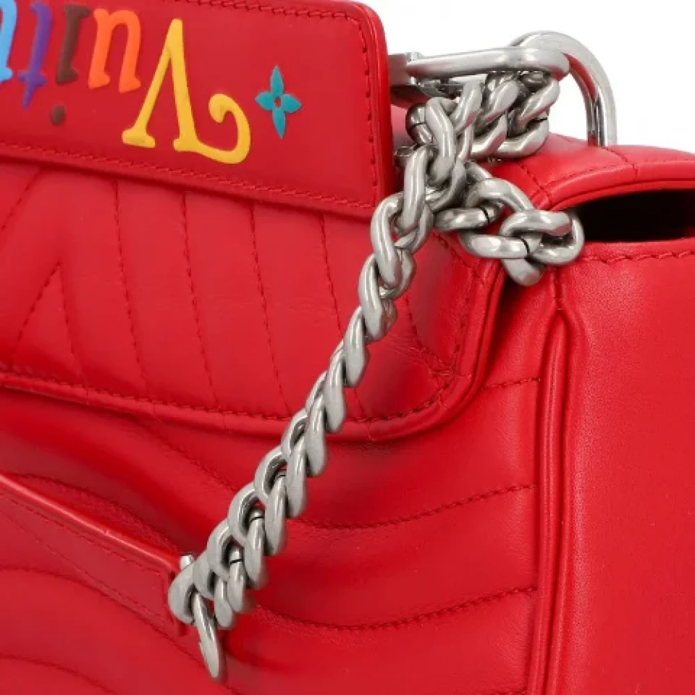 Louis Vuitton Vintage Pre-owned Leather louis-vuitton-bags Red Dames
