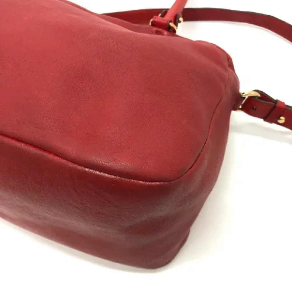 Salvatore Ferragamo Pre-owned Leather handbags Red Dames