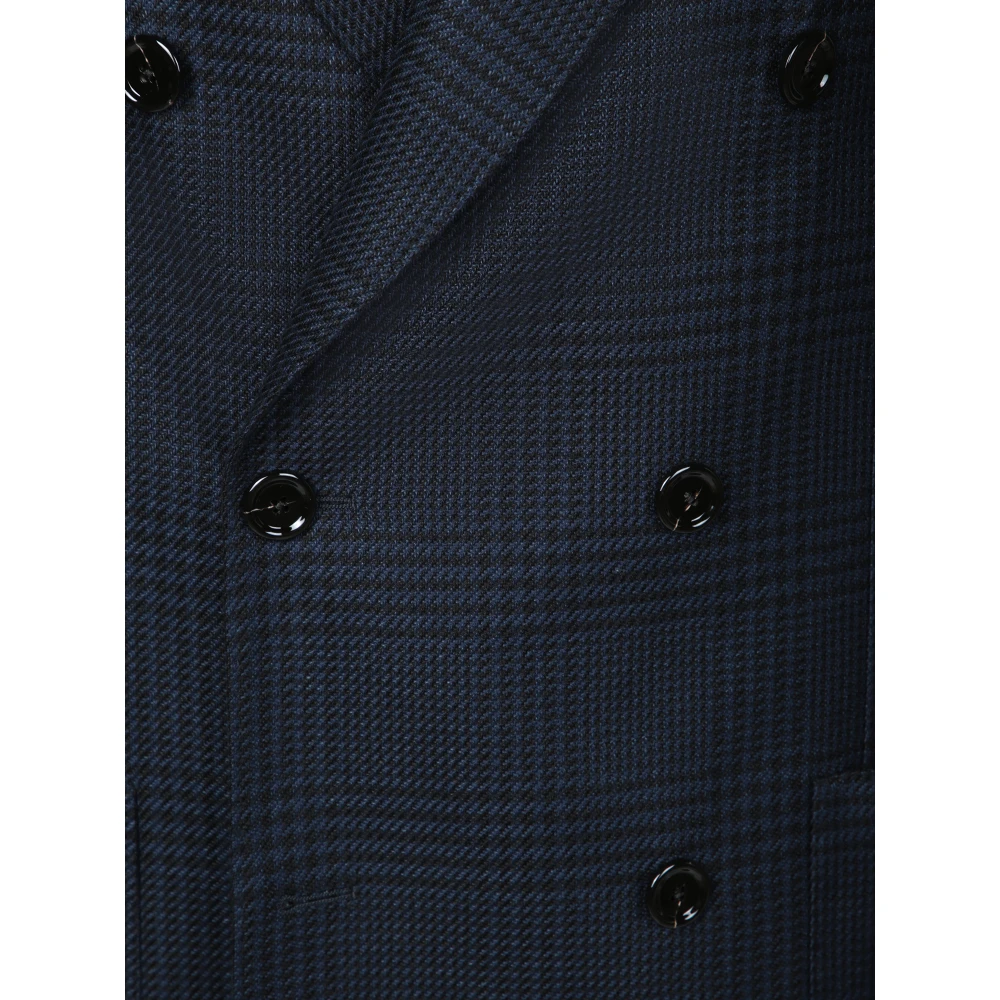 Lardini Zwarte Blazer Verhoog Stijl Verfijnde Silhouet Black Heren