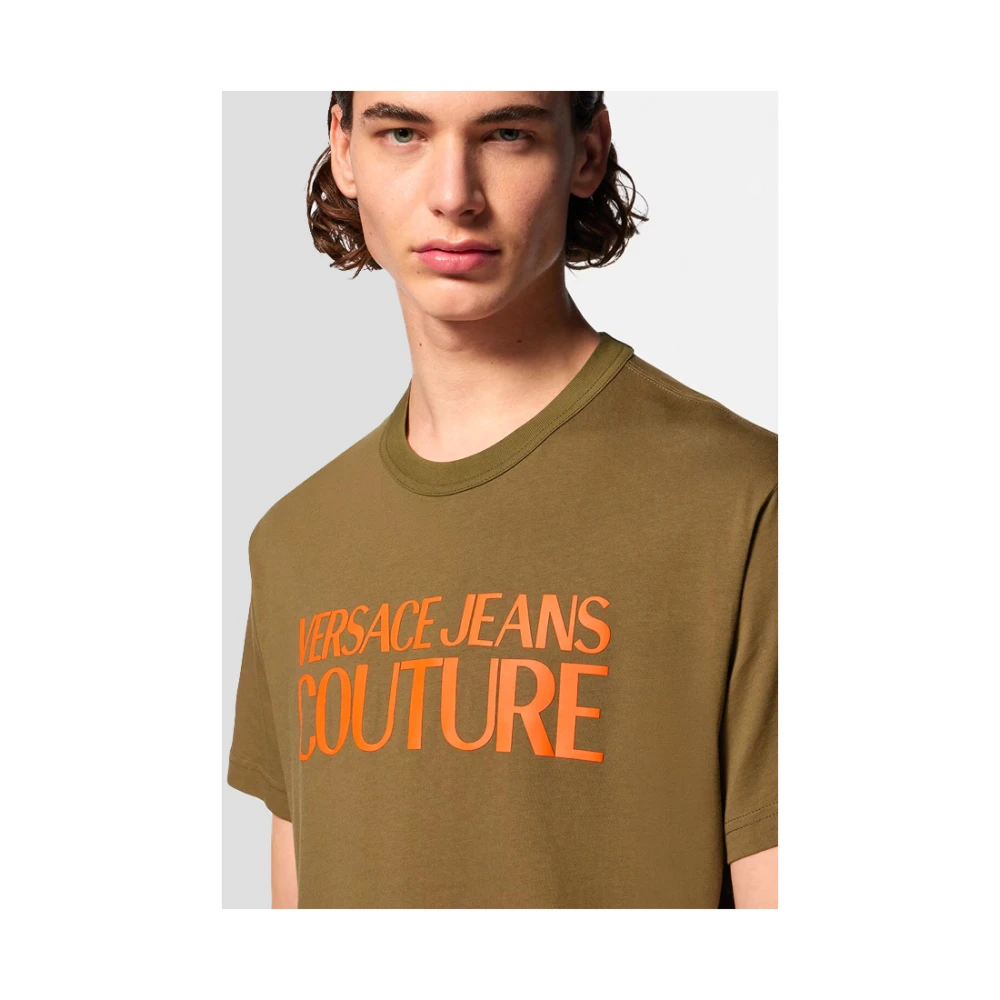 Versace Jeans Couture Groen Logo T-Shirt Green Heren