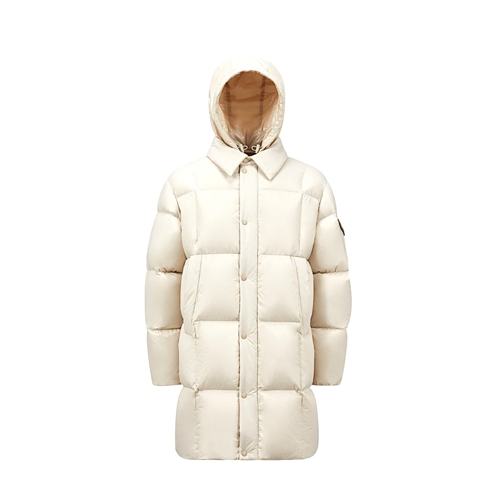 Moncler - Coats > Parkas - Beige - Moncler - Modalova