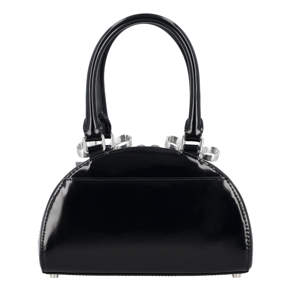 Self Portrait Zwarte Patentleren Mini Tote Tas Black Dames