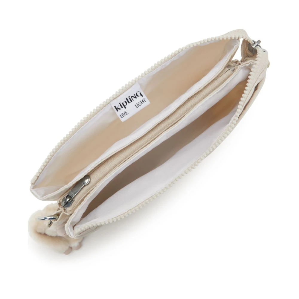 Kipling Lichtgewicht veelzijdige crossbodytas met vakken Beige Dames
