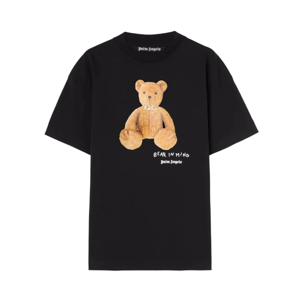 Palm Angels Men's Black T-Shirts And Polos