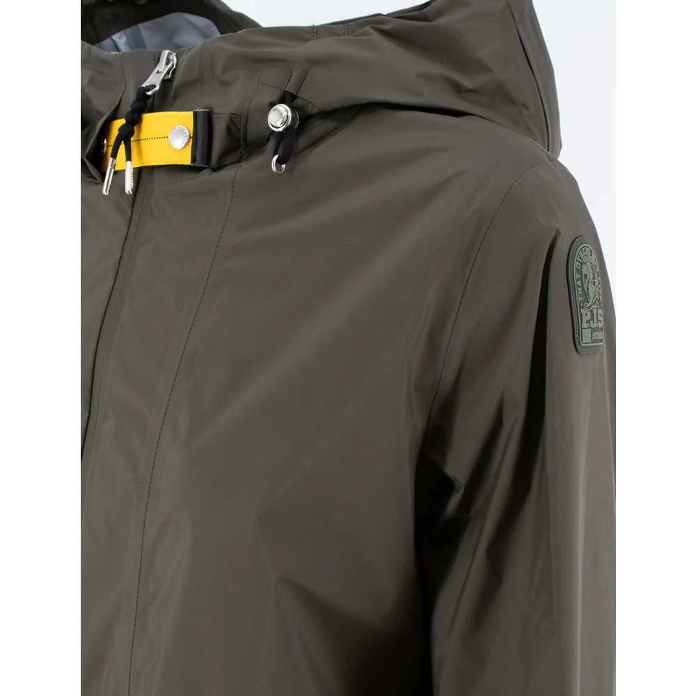 Parajumpers Parka met trekkoord en gele patch Gray Dames