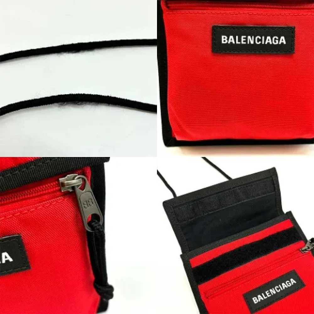 Balenciaga Vintage Pre-owned Canvas balenciaga-bags Red Heren