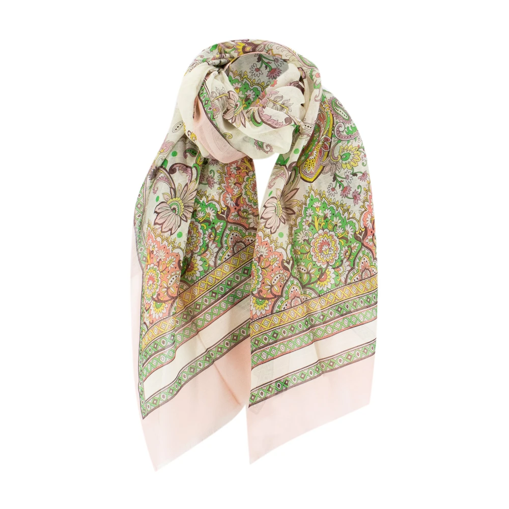ETRO Paisley Motief Lente Sjaal Multicolor Dames