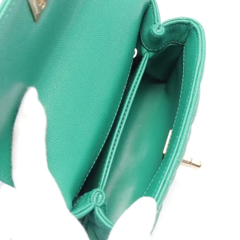 Chanel Vintage Pre-owned Fabric chanel-bags Green Dames