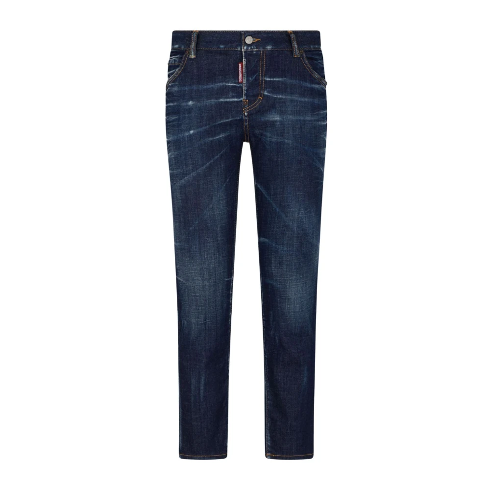 Dsquared2 Slim Fit Denim Broek Indigo Blauw Blue Dames