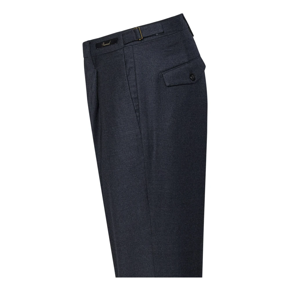 Michael Coal Grijze Wol Slim Fit Broek Gray Heren