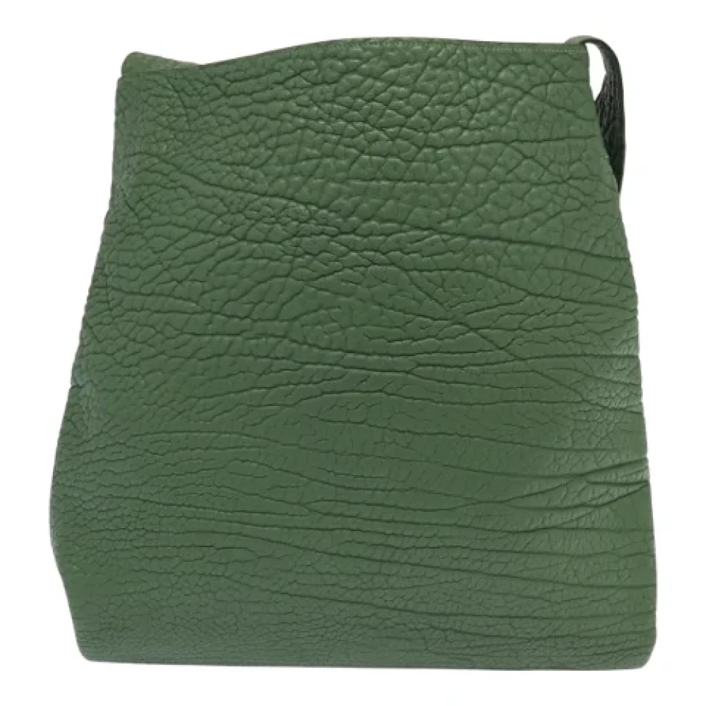 Prada Vintage Pre-owned Leather prada-bags Green Dames