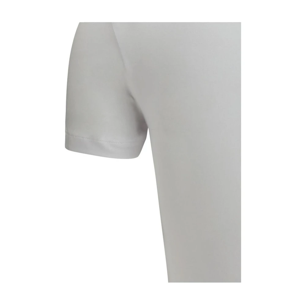 BRUNELLO CUCINELLI Monochrome Crew Neck T-shirt White Dames