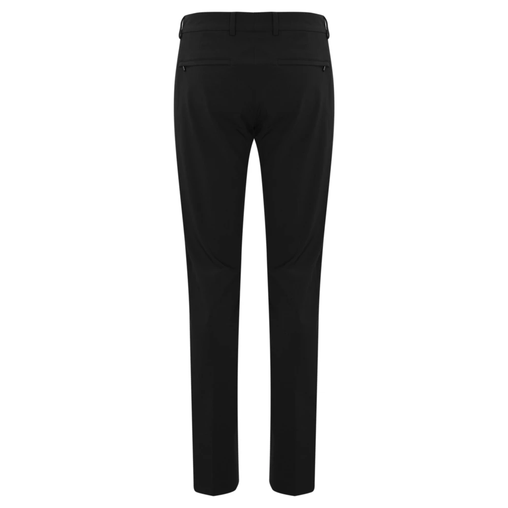 PT Torino Slim Zwart Katoenen Broek Rits Sluiting Black Heren