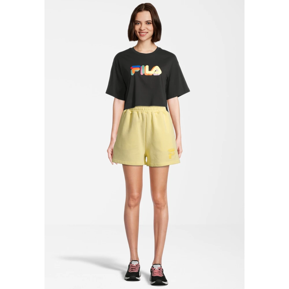 Fila Sportieve Hoge Taille Sweat Shorts Yellow Dames