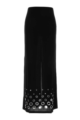black-stretch-cupro-skirt