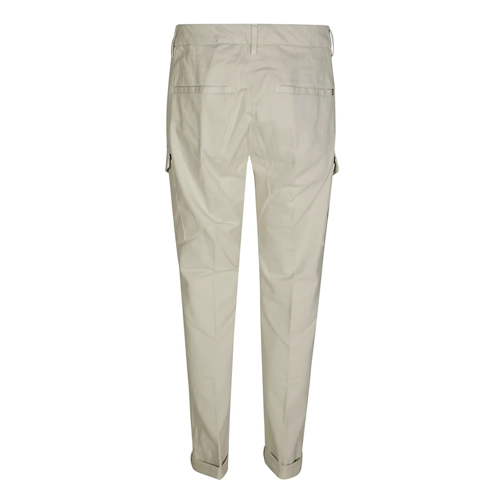 Dondup Cargo gabardine broek voor mannen Beige Heren
