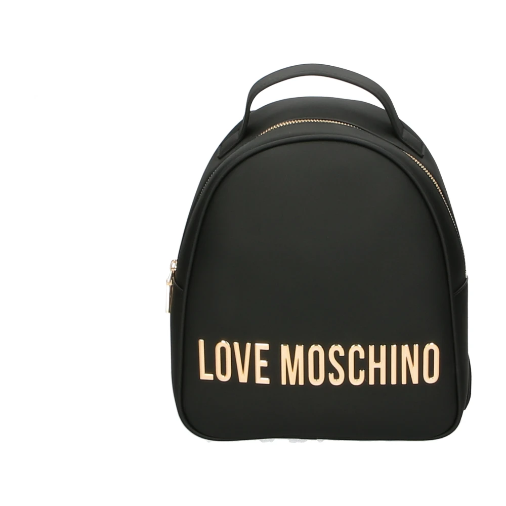 Love Moschino Zwarte rugzak Klein kunstleer Black Dames