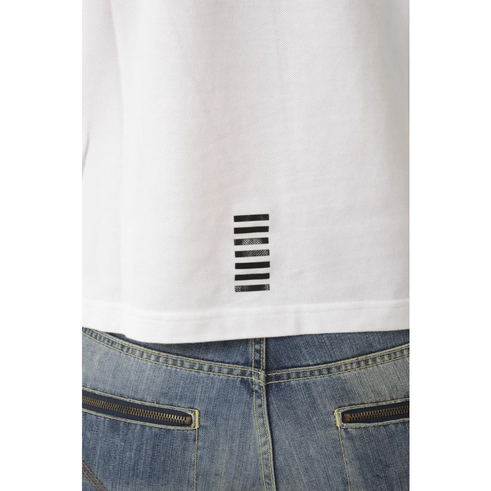Emporio Armani EA7 Klassieke Polo Shirt voor Mannen White Heren