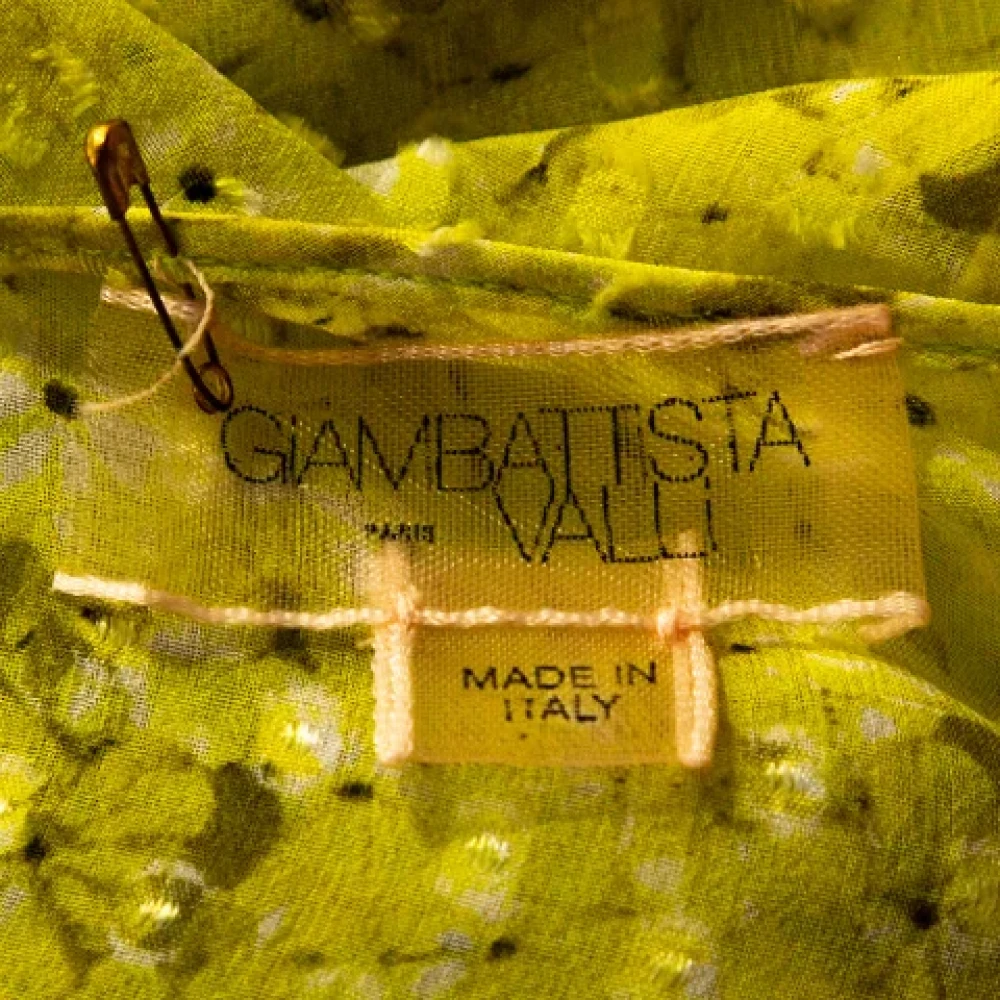 Giambattista Valli Pre-owned Silk tops Yellow Dames