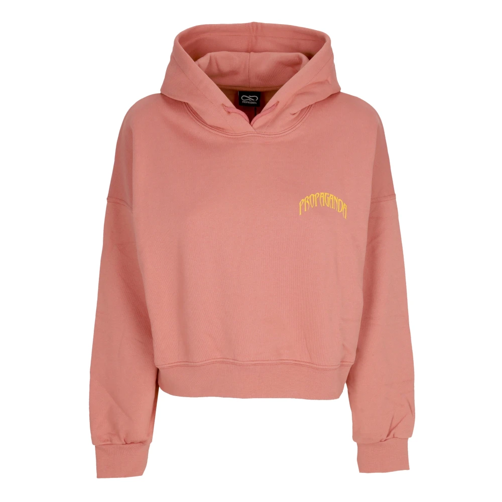 Propaganda Jaguar Croptop Hoodie Clay Beige Dames