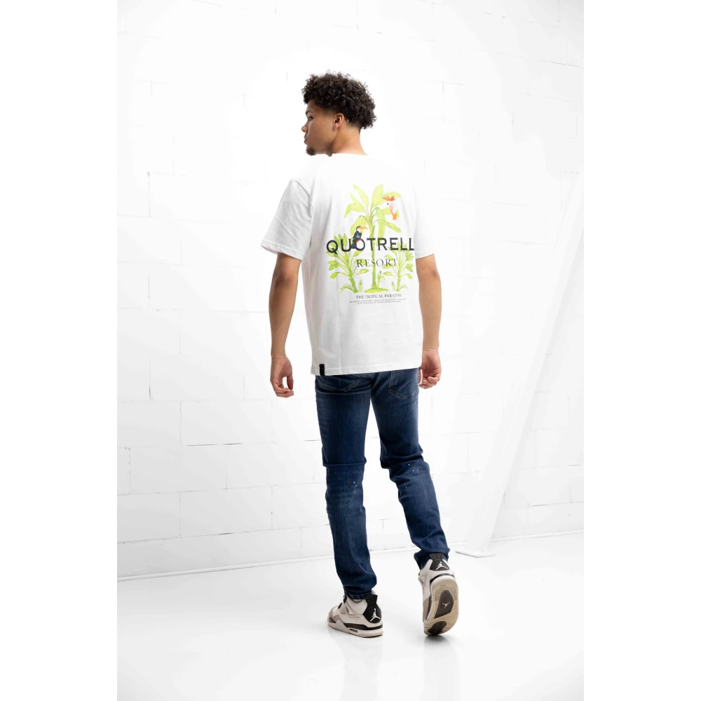 Quotrell Tropics T-Shirt Wit Heren White Heren