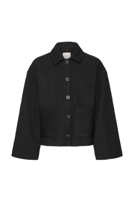 Quiltade Svarta Jackor