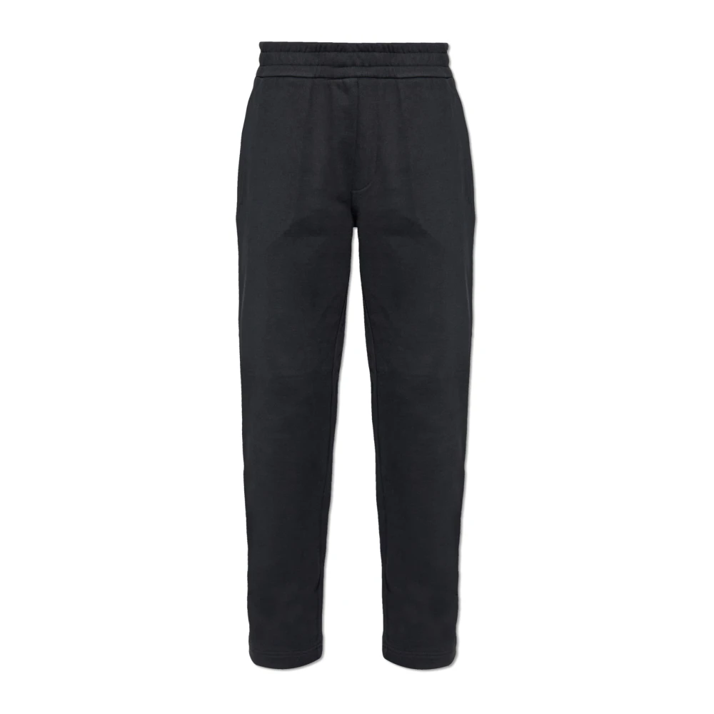 Moncler Herr Svart Byxor 2XL, Bomull, Cotton Sweatpants