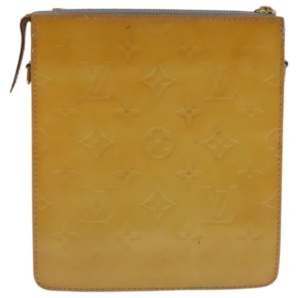 Louis Vuitton Vintage Pre-owned Leather pouches Yellow Dames