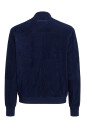 bomber-bleu-avec-bords-en-tricot