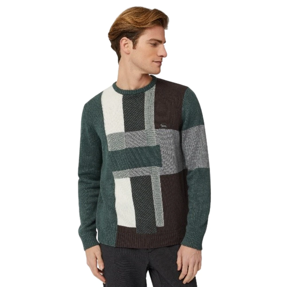 Harmont & Blaine Men's Multicolor Round-Neck Knitwear, S, Fantasia Pullover