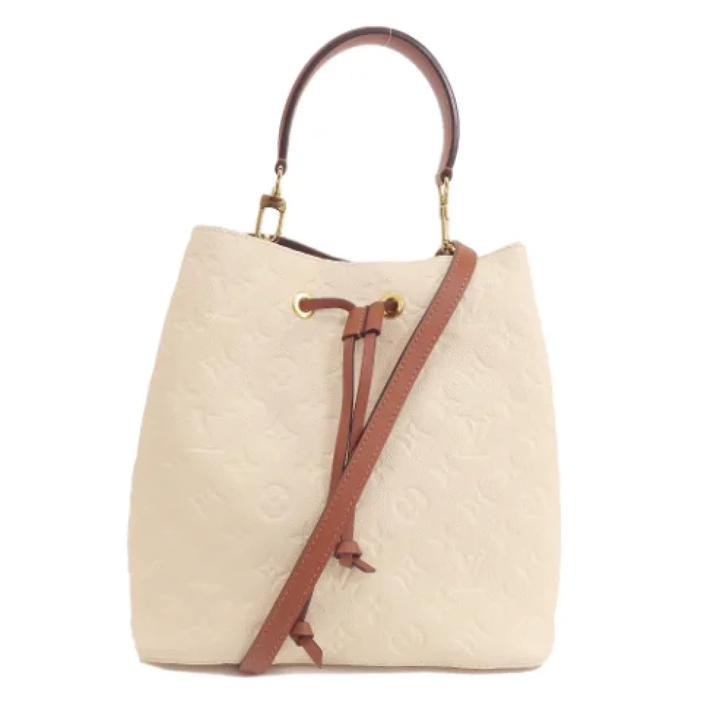 Louis Vuitton Vintage Pre-owned Fabric louis-vuitton-bags Beige Dames