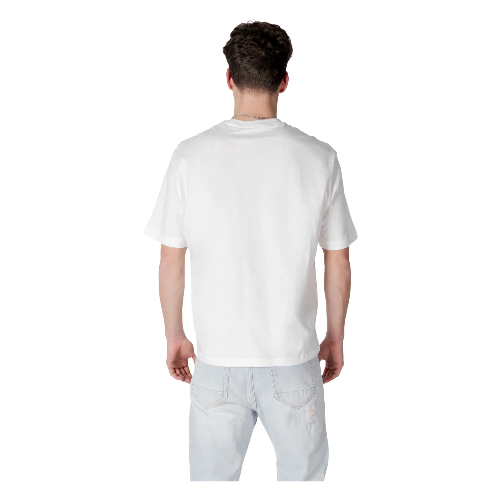Armani Exchange Wit Katoenen T-Shirt Korte Mouw White Heren