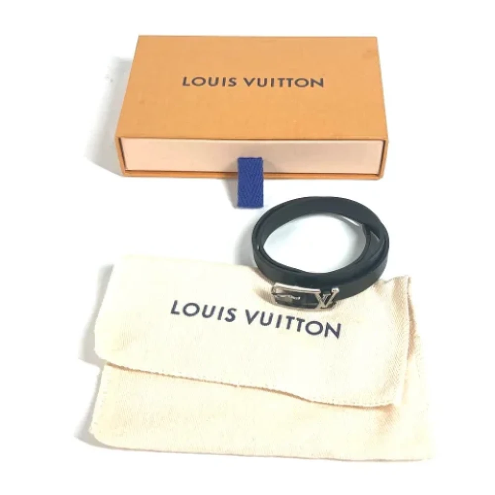 Louis Vuitton Vintage Pre-owned Leather belts Black Dames