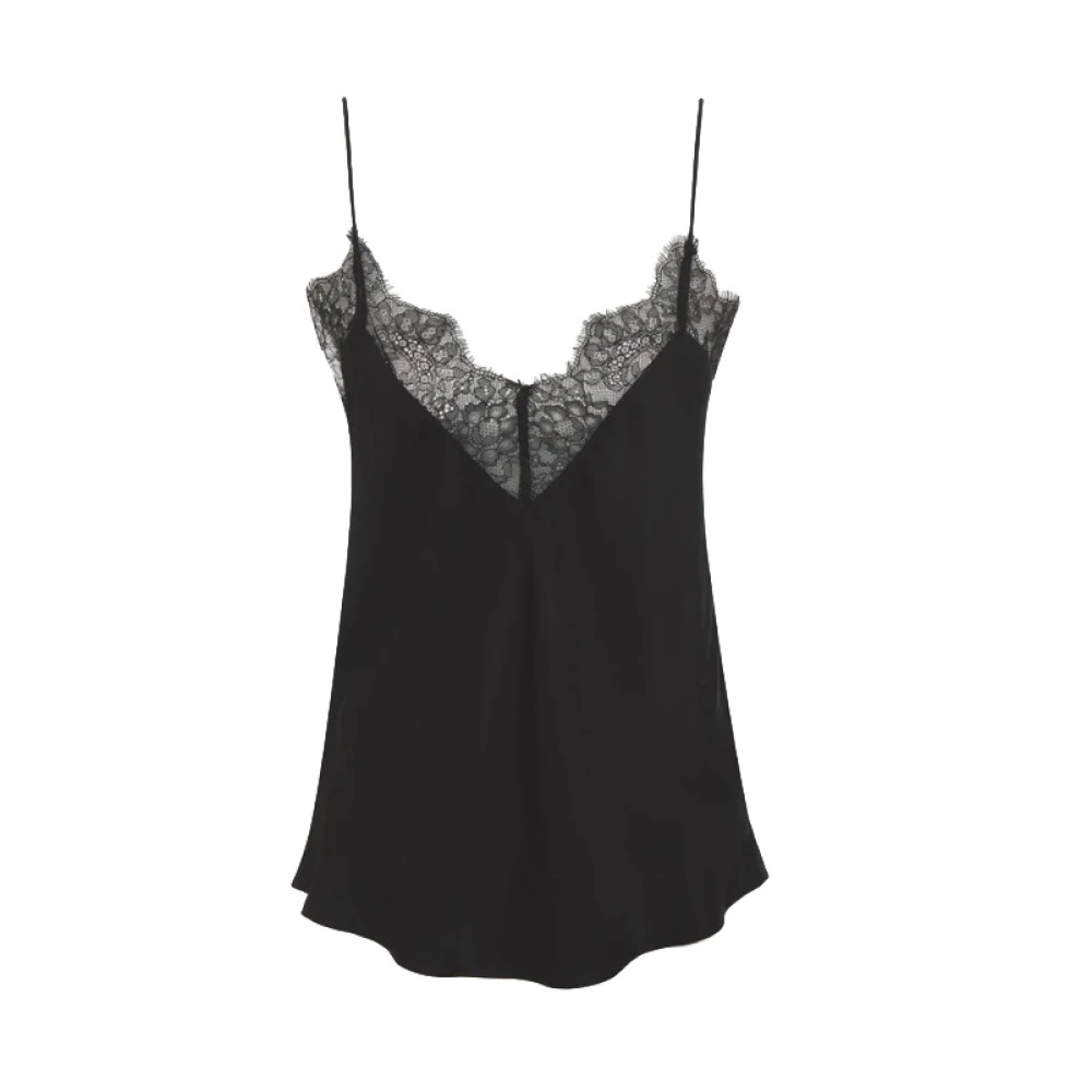 Anine Bing Zijden Camisole Black Dames