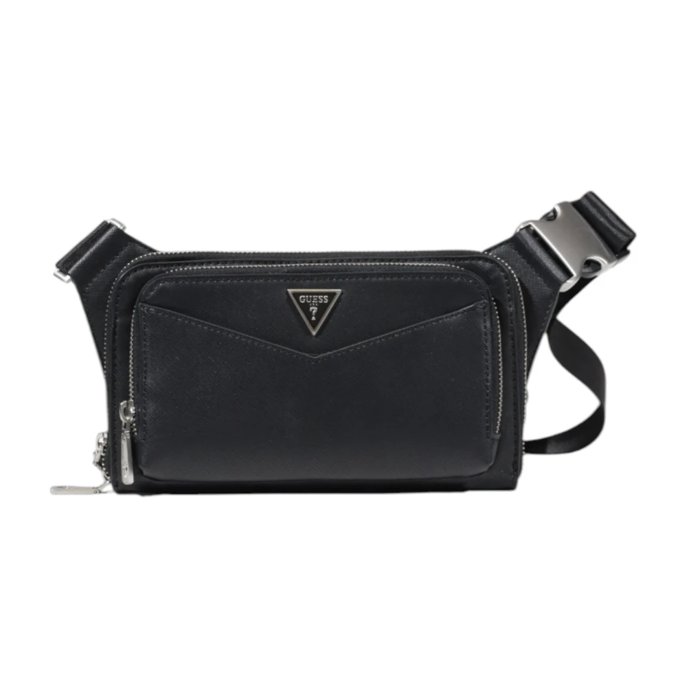 Guess Modern Triangel Midjeväska Black, Herr