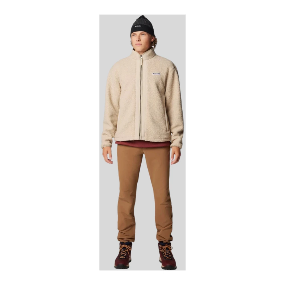 Columbia Zwarte Mesa Boucle Fleece Jas Beige Heren