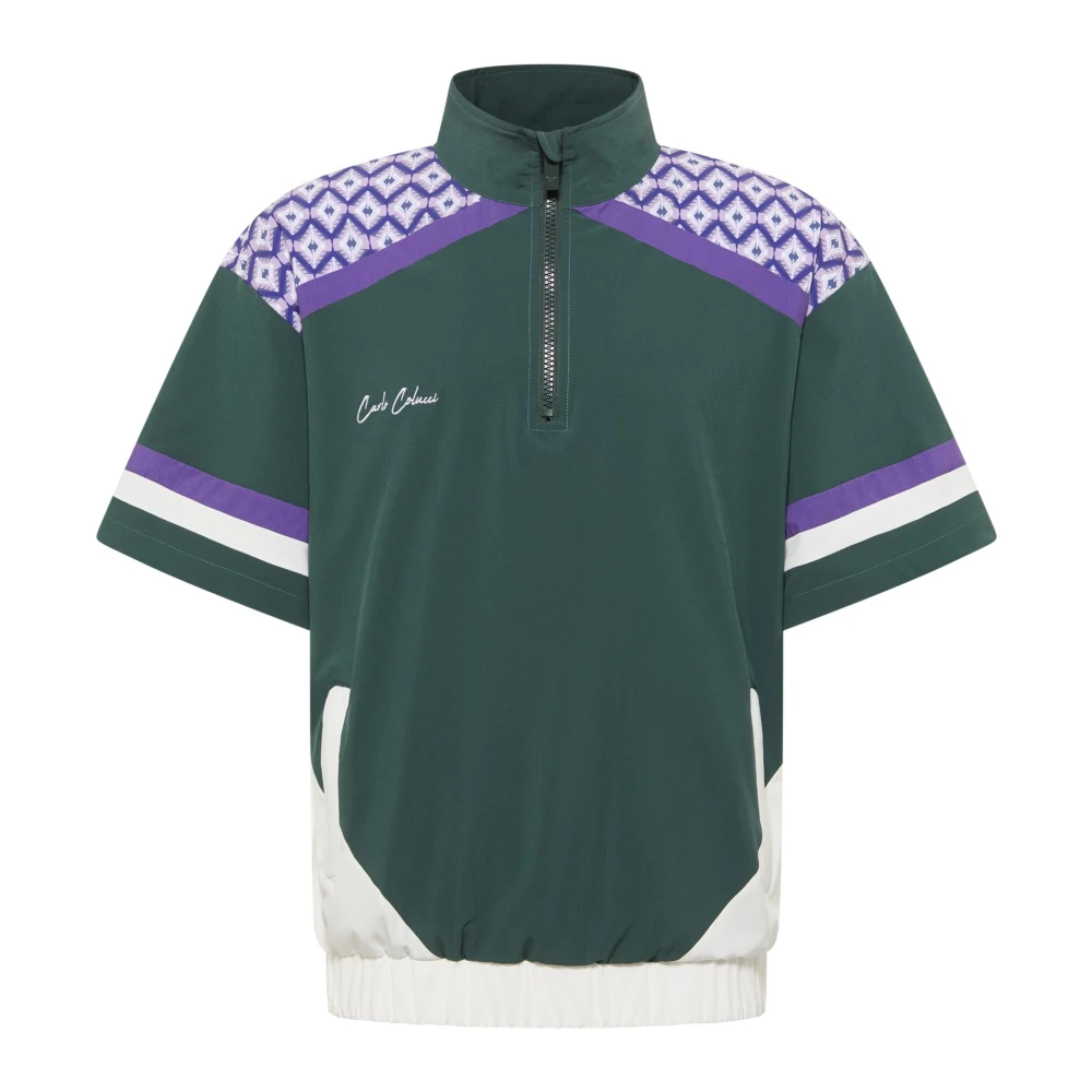 Carlo Colucci Men's Green Tracksuit T-Shirt