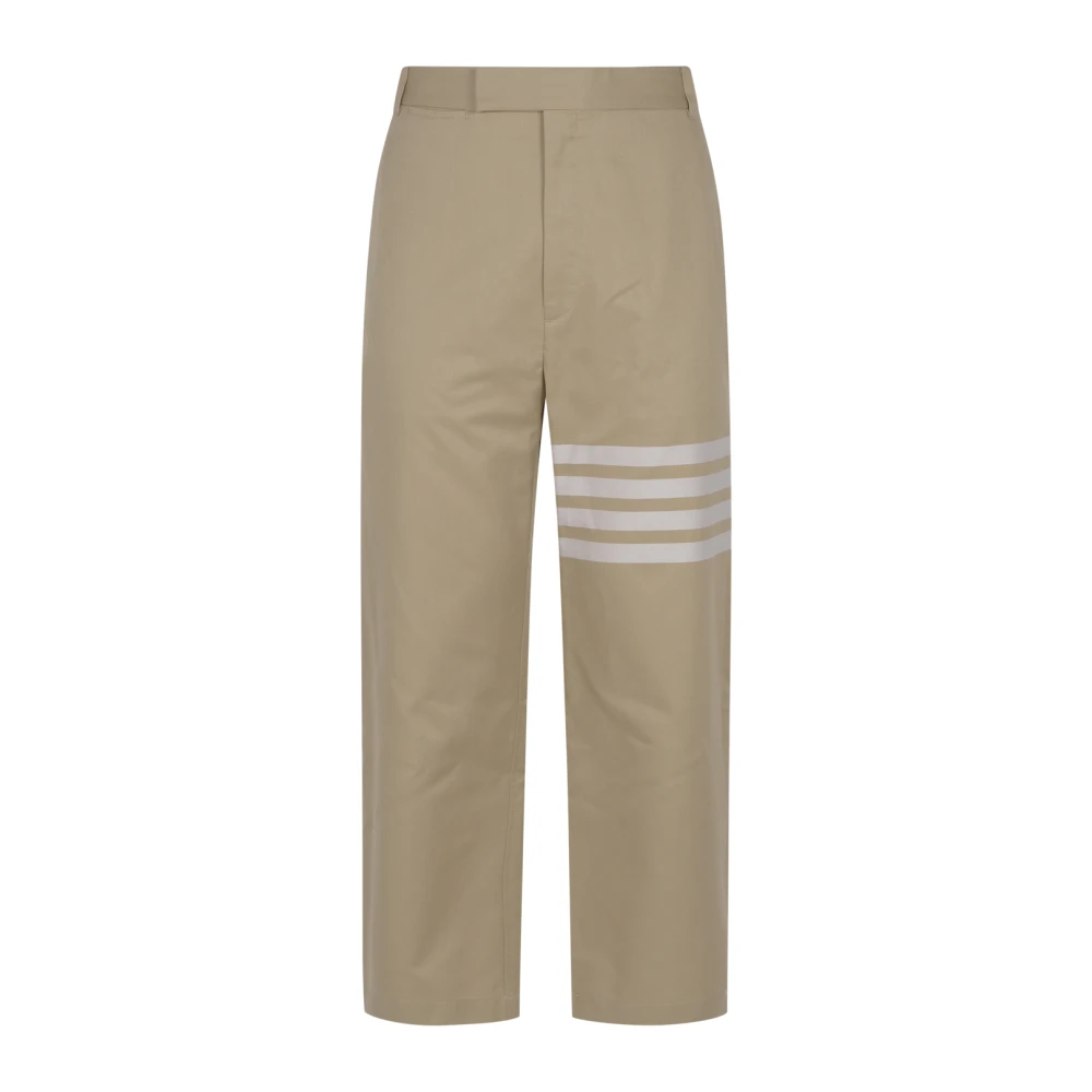 Thom Browne Cropped Trousers Brown Heren