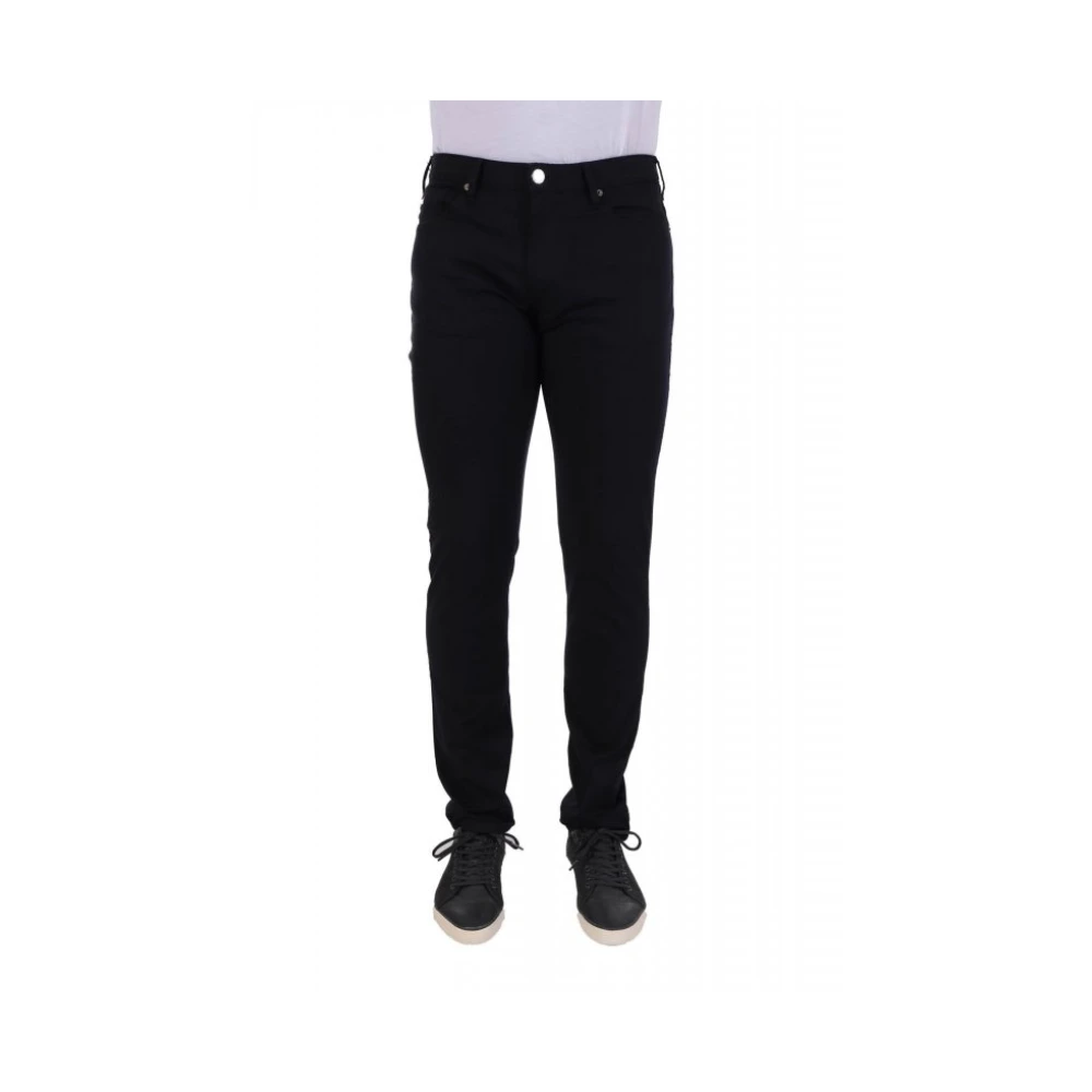 Emporio Armani Blå J06 Slim-Fit Byxor