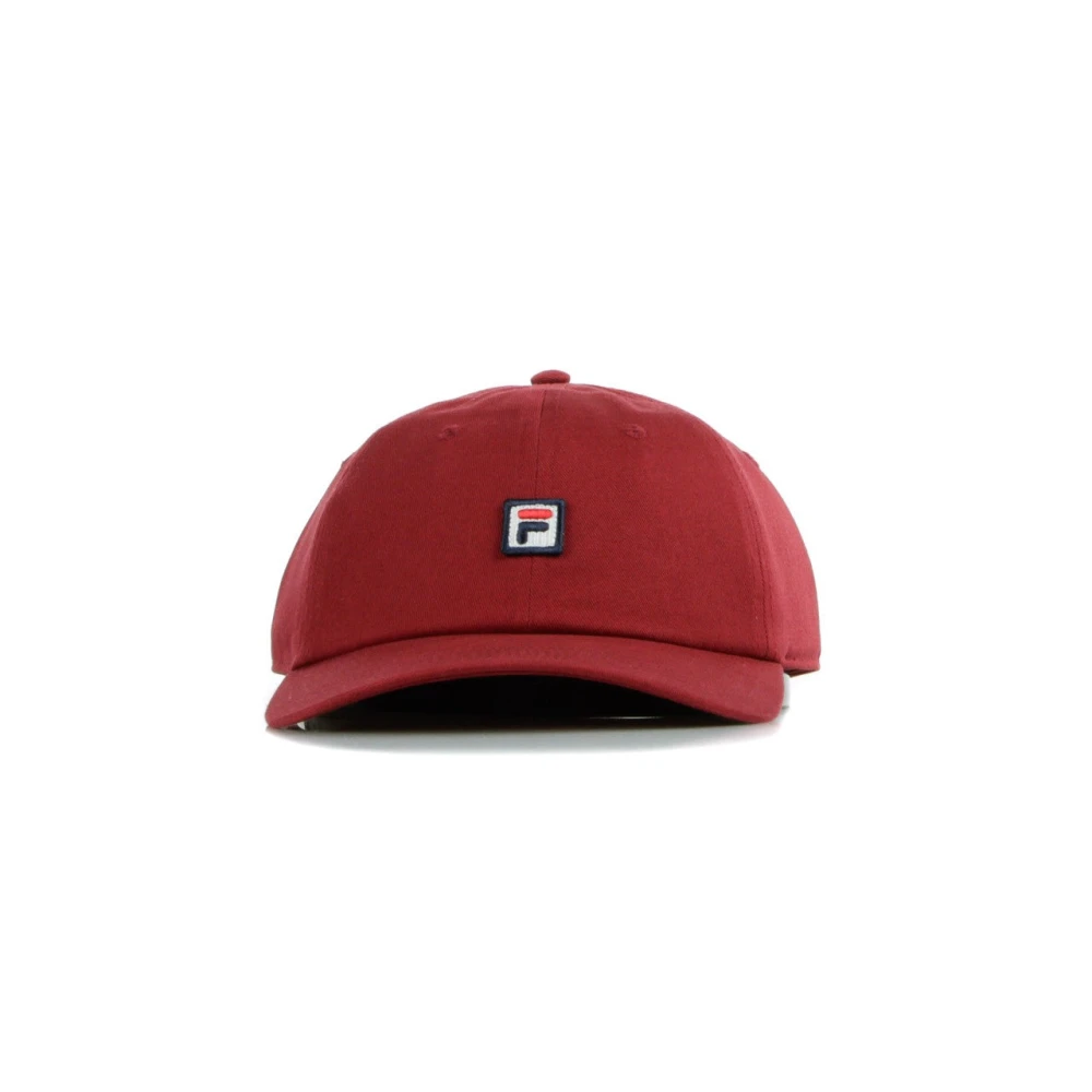 Fila Gebogen klep vaderpet in rabarber Red Heren