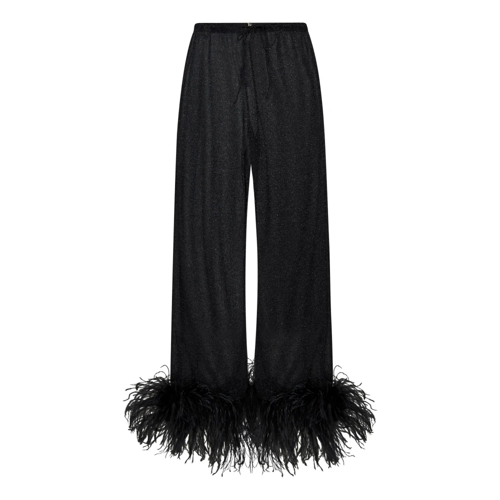 Oseree Wide Trousers Black Dames