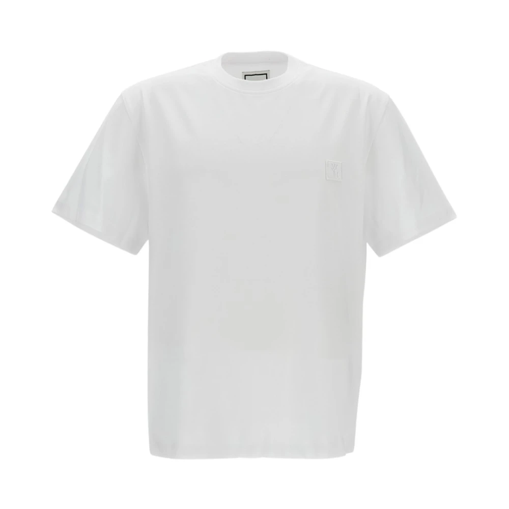 Wooyoungmi Men's White T-Shirts, L, Colour-Changing Flower Print T-Shirt