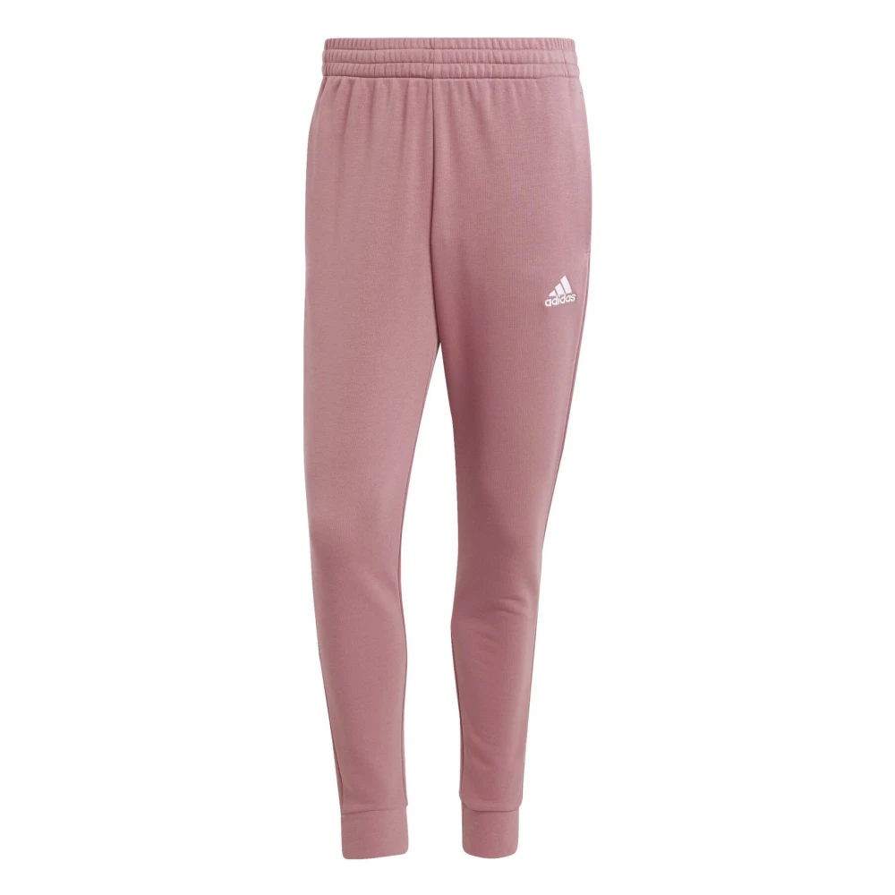 Adidas Basic 3-Stripes French Terry Tracksuit Pink Heren