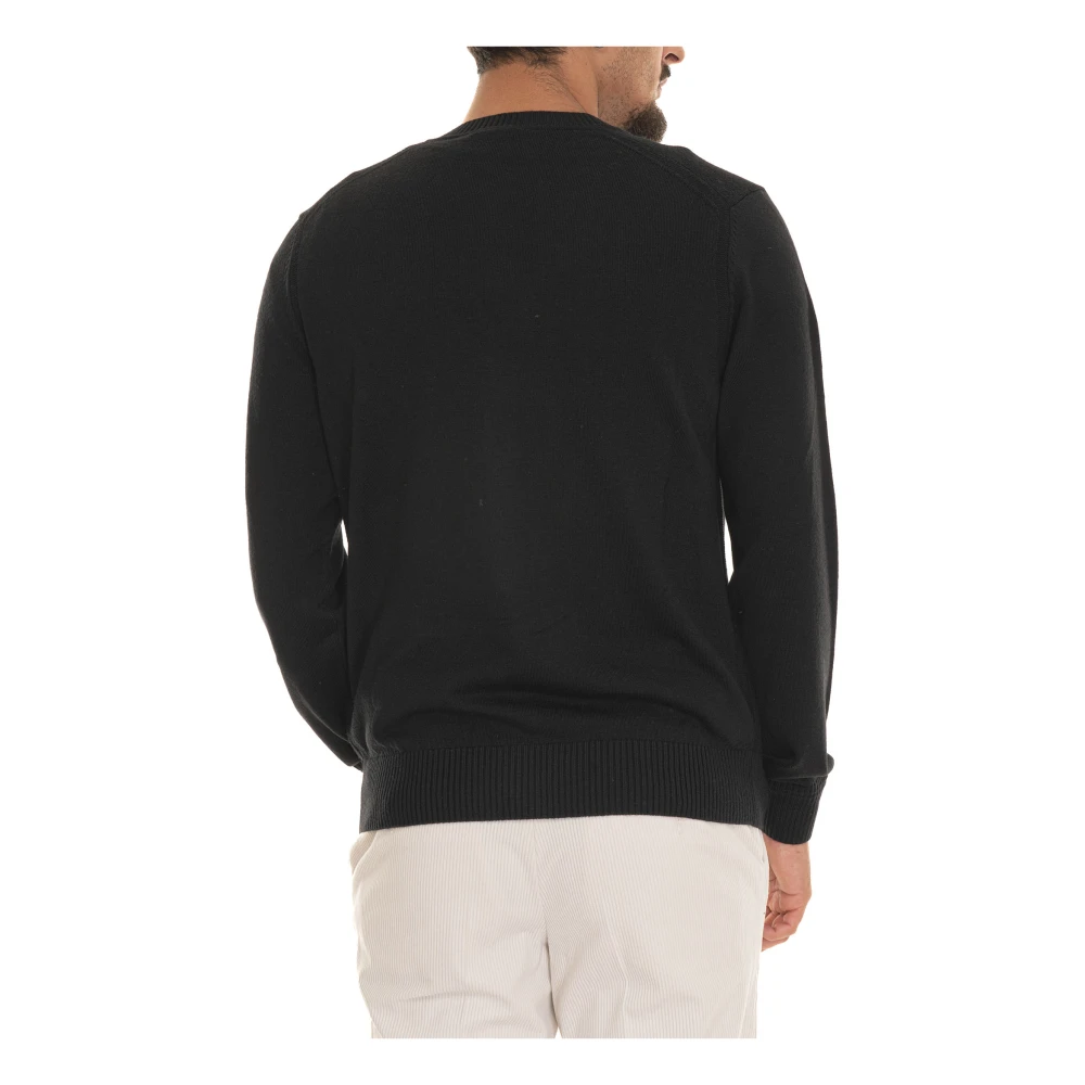 Boss Stijlvolle gebreide trui Black Heren