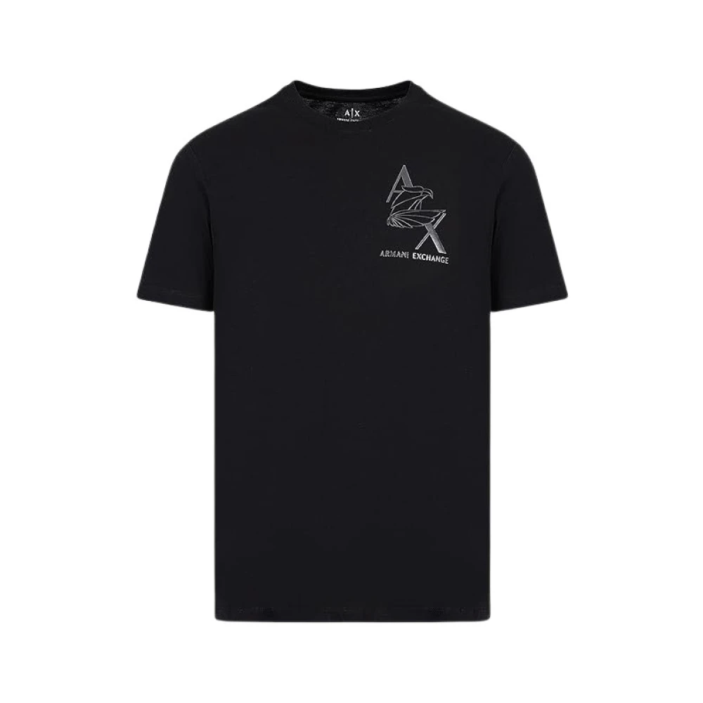 Armani Exchange T-shirt met label- en motiefprint model 'AX Eage'