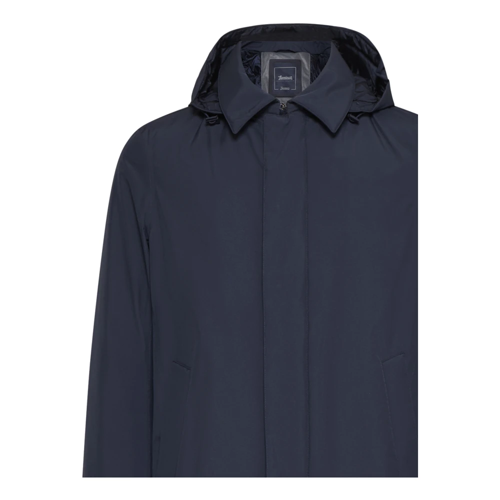 Herno Laminar Gore-Tex 2Layer Coat Blue Heren