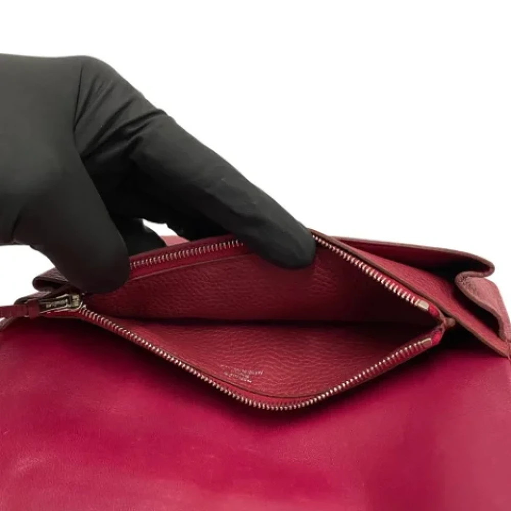 Hermès Vintage Pre-owned Leather wallets Red Dames