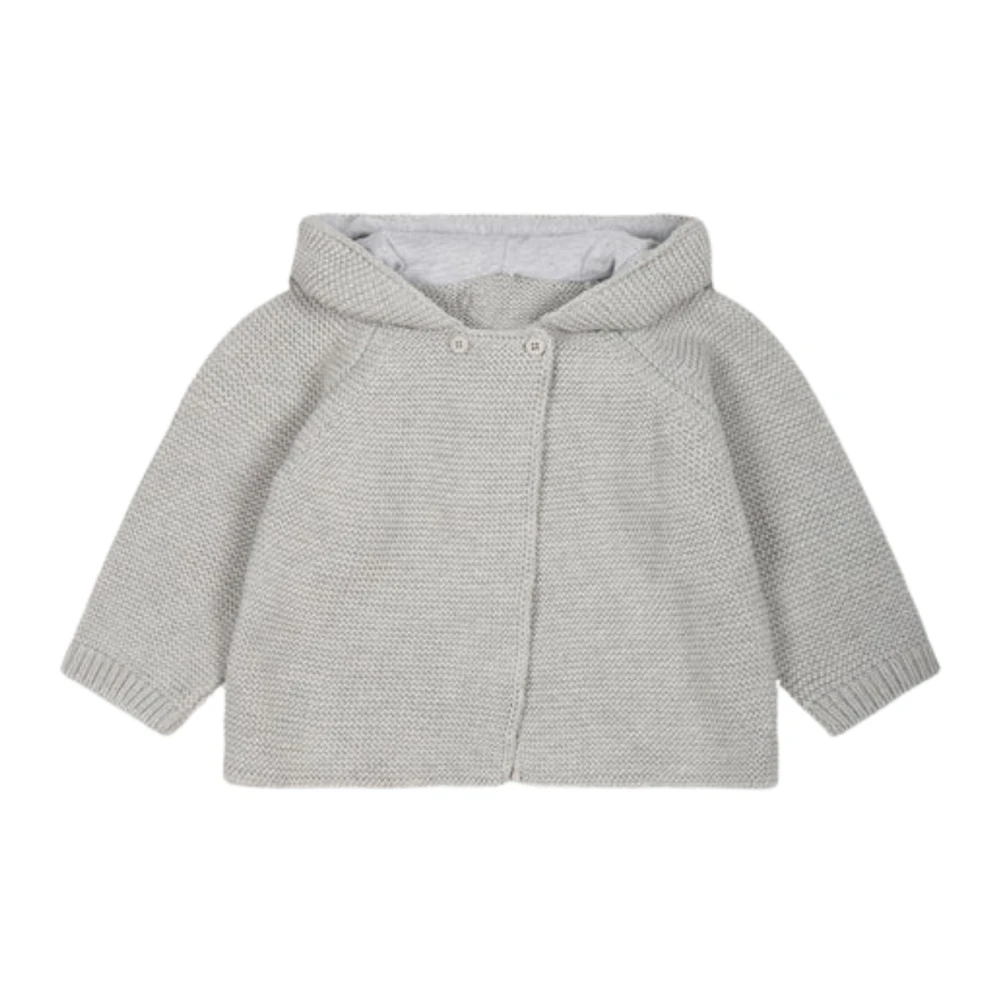 Stella McCartney Grå Stickad Huva Kofta Gray, Unisex