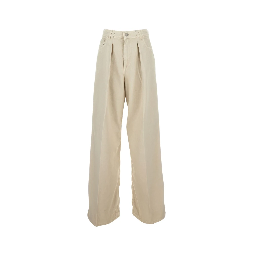 Haikure Women's White Candy Wide Jeans