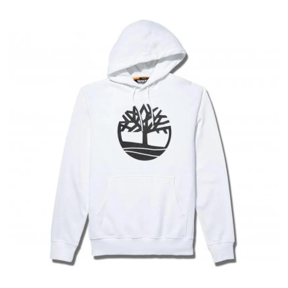 Timberland Heren Core Logo Hoodie White Heren